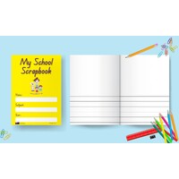 My School Scrapbook 24Mm Half Page Baseline - Yellow