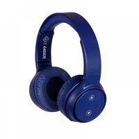 Laser Bluetooth Headphone On Ear with Hands Free Navy Blue