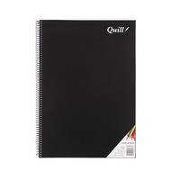 Quill Visual Art Diary PP 110GSM A3 120 Pages - Black