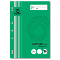 Lecture Pad A4 Stripe 70 Leaf-Punched 7 Hole