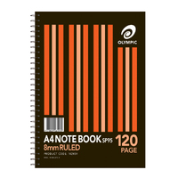 A4  Olympic Spiral Notebook Sp95 120 Page
