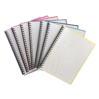 A4 Display Book 20-Page Refillable Clear Ribbed Front Cover