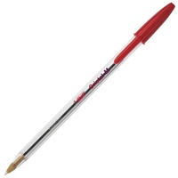 Cristal Pen Medium Red