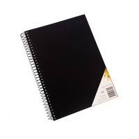 Quill Visual Art Diary PP 110GSM A4 120 Pages - Black