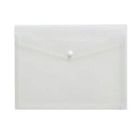 A4 Document Wallet with Button Clear