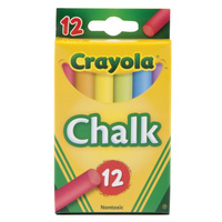 Chalk Crayola Coloured Pk12