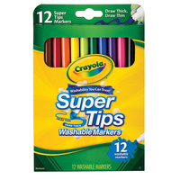 Crayola 12 SuperTips Markers Medium Tip (End Of Live)