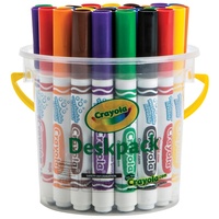 Crayola 32 Classic Washable Marker Deskpack (8 colors)