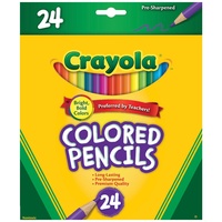 24 Full Size Coloured Pencils