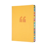Collins Edge Rainbow A5 Ruled 240 Page Notebook - Yellow