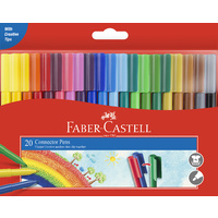 Connector Pen Colour Marker Asstd Pack 20