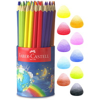Junior Triangular Colour Pencils Assorted Cup of 50
