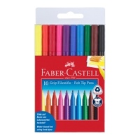 Faber Grip Colour Markers, Asstd (PET box 10)