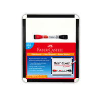 Faber Educational A4 Whiteboard + 1 Bi- Colour whiteboard marker