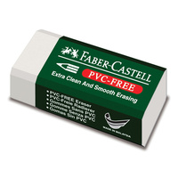 Faber PVC-Free Eraser, White Medium