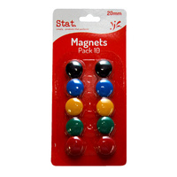 Magnets Stat 20Mm Pk10 Asst