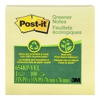 Post-It Notes 654-Rp 76X76 Recy Yellow