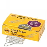 Paper Clips 28Mm Small Round Pk100