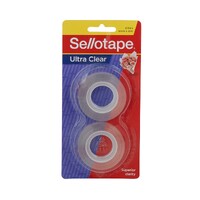 Ultra Clear Tape 18mm x 25mm PK2