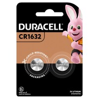 Battery Duracell 1632 Lithium Coin Copper Top PK2