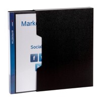 A4 Avery Insert Cover Display Book 60 Pocket Black