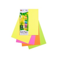 Quill Board Fluoro 230gsm A4 Pack 50 - Assorted