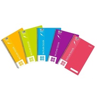 A4 Quill Shades Lecture Book 70gsm PP 140 Pages Assorted