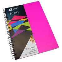 Quill Visual Art Diary PP 110GSM A4 120 Pages - Cerise Pink