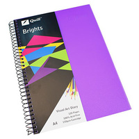Quill Visual Art Diary PP 110GSM A4 120 Pages - Dark Purple