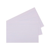 System Cards Ruled 210gsm 6x4 150x100mm Pack 100 White