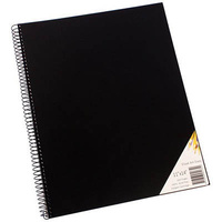 Quill Visual Art Diary 11X14 PP 110GSM 120 Pages - Black