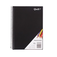 Quill Visual Art Diary PP 110GSM A5 120 Pages - Black