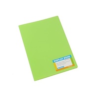 A4  Display Book Tropical Fixed PP 20 Pockets - Lime