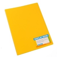 A4  Bantex Display Book Tropical Fixed PP 20 Pockets - Yellow