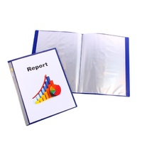 Display Book Fixed Insert PP A4 40 Pockets - Navy 400135586