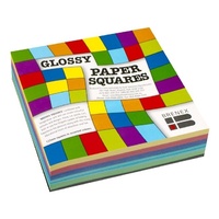Brenex Glossy Squares 127 x 127mm Single Sided 360 Sheets Assorted Colours