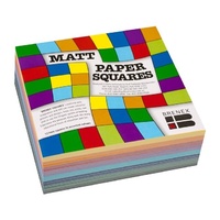 Brenex Matte Squares  127 x 127mm Single Sided 360 Sheets Assorted Colours