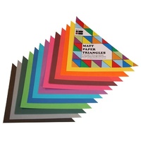 Brenex Matte Triangles 125x125x180mm 720 Sheets Assorted Colours