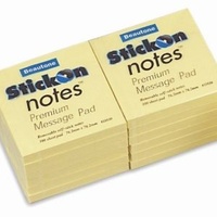 Sticky Notes 76mm x 76mm (12 Yellow Pads)