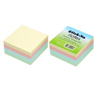 Stick On Notes 76mm X 76mm 400 Sheets Pastel Assorted (#11956)