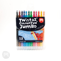 Twistaz Jumbo Crayons, Wallet 12 Micador