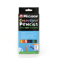 Micador ColouRush Pencils FSC 100%, Pack 12