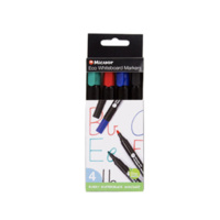 Eco Whiteboard Marker - Assorted, Wallet 4 Micador