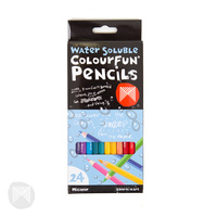 Colourfun Pencils Watersoluble - Pack 24 Micador