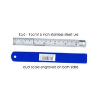 Metal Ruler - 15Cm/6 Inch  