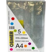 A4 Book Cover - Clear Pack Of 5*