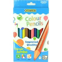 JUMBO Triangular Colour Pencils