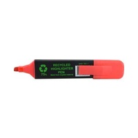 Recycled Highlighter - Black Barrel - Red