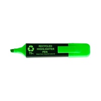 Recycled Highlighter - Black Barrel - Green