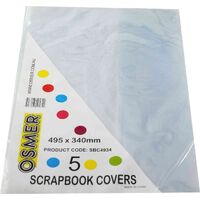 Scrapbook Cover - Clear - Pack of 5*